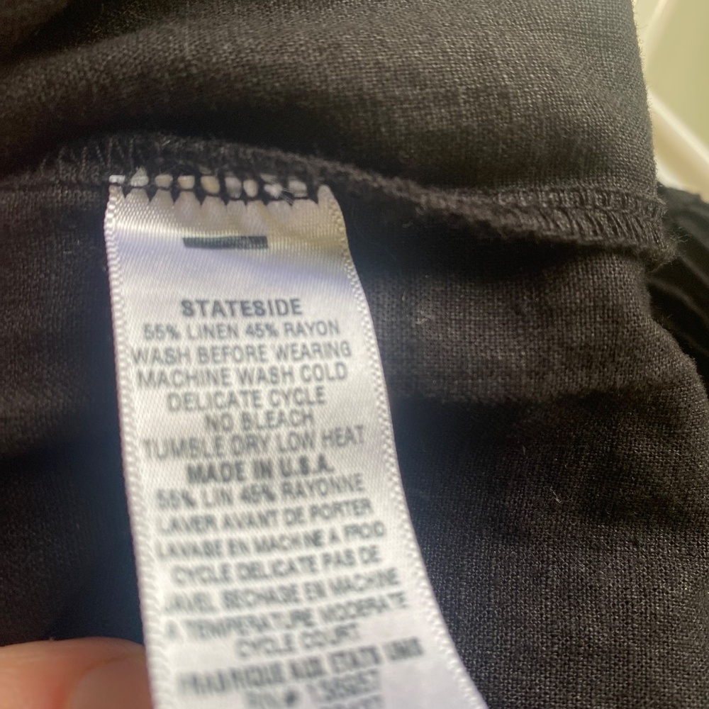 Linen Wide Leg Pull-On Pant - Picture 2 of 7
